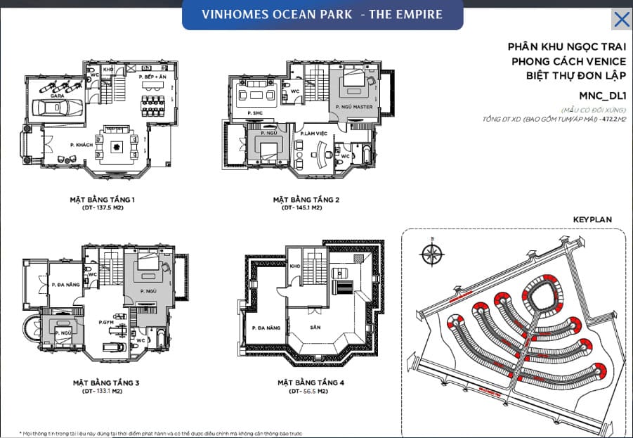 biệt thự đơn lập ngọc trai vinhomes ocean park 2 the empire